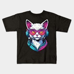 Retro Cat Kids T-Shirt